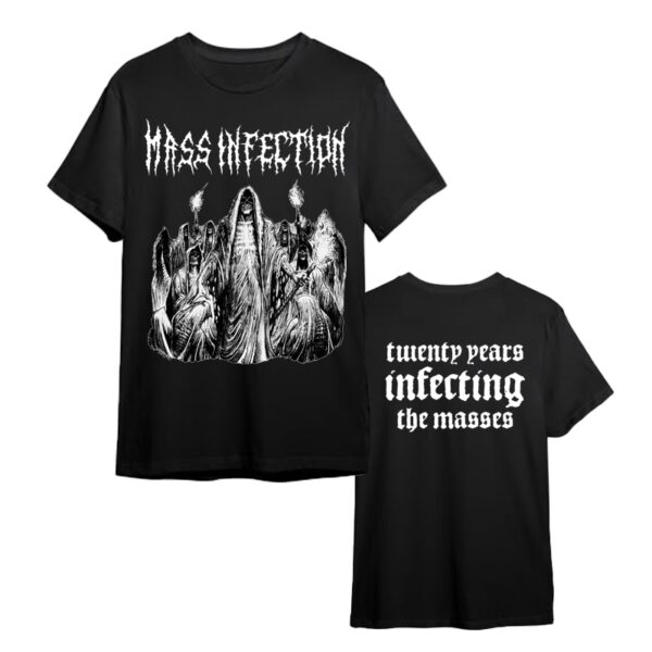 T-Shirt "Twenty years infecting the masses" LIMITED white
